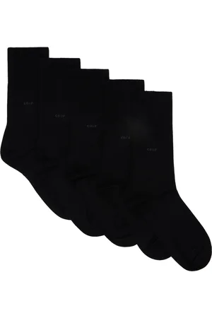 CDLP Five-Pack Black Mid-Length Bamboo Socks