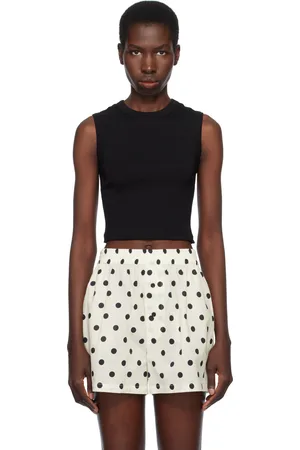 Flore Flore Black Esmé Crop Tank Top