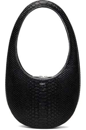 COPERNI Black Python Embossed Swipe Bag