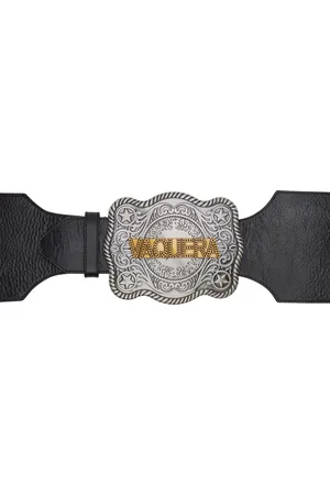 Vaquera Black Western Belt