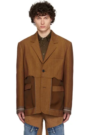 Andersson Bell Brown Inside Out Sheer Blazer