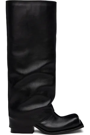 FIDAN NOVRUZOVA Black Havva Chunky Heel Tall Boots