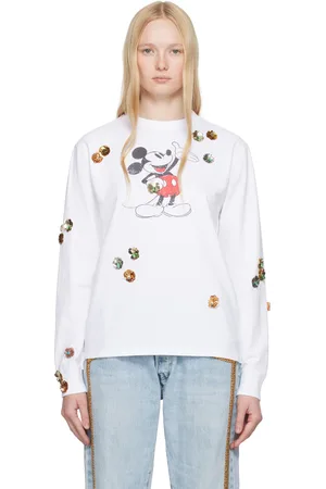 COPERNI White Disney Mickey Long-Sleeved T-shirt
