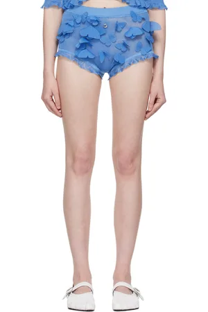 COPERNI Blue Knitted Butterfly Shorts