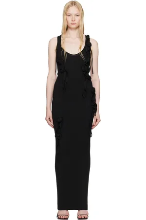 COPERNI Black Knitted Ribbon Long Tank Maxi Dress