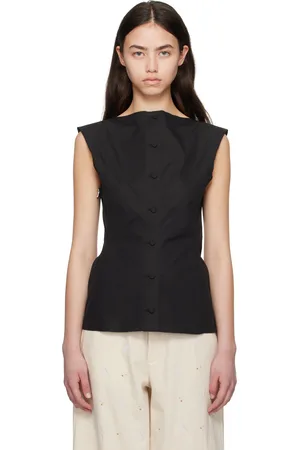 Marni Black Compact Cotton Poplin Top