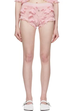 COPERNI Pink Knitted Butterfly Shorts