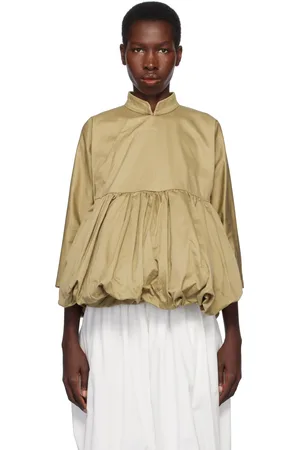 Comme des Garçons Khaki Cotton Twill Garment Washed Jacket