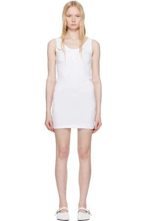 COPERNI White Disney Rose Tank Minidress
