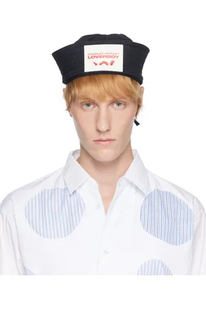Charles Jeffrey Loverboy SSENSE Exclusive Navy Sailor Hat