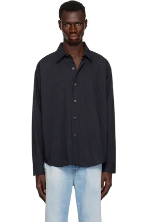 mfpen Black Poplin Executive Shirt
