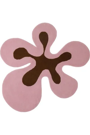 Rashelle SSENSE Exclusive Pink & Brown Groovy Flubber Rug