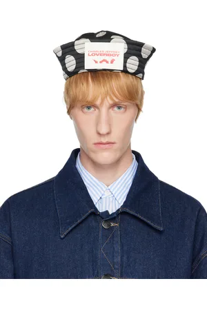 Charles Jeffrey Loverboy SSENSE Exclusive Black & White Sailor Hat
