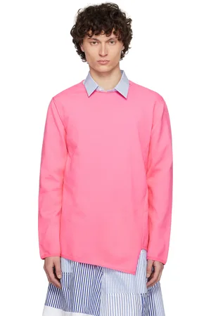 Comme des Garçons Pink Asymmetrical Sweatshirt
