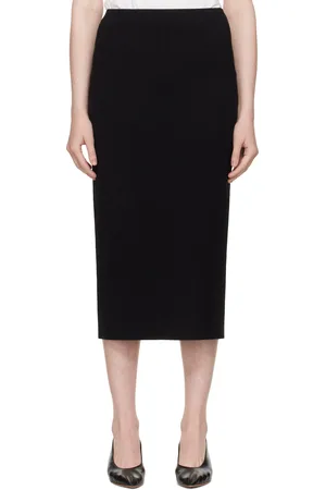 High Black Petra Midi Skirt