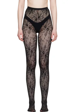 Swedish Stockings Black Rosa Lace Tights