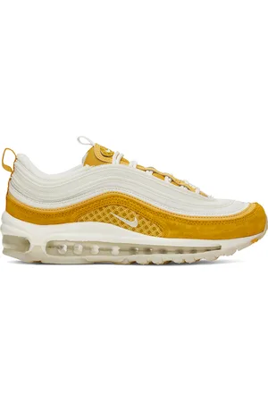 Nike White & Yellow Air Max 97 Premium Sneakers