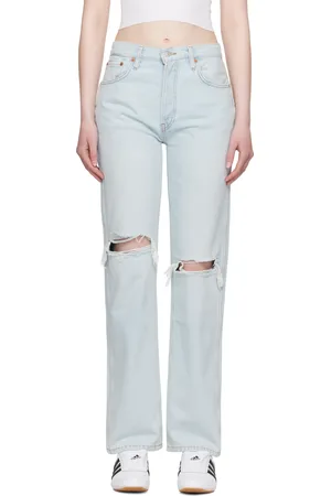 RE/DONE Blue High Rise Loose Jeans