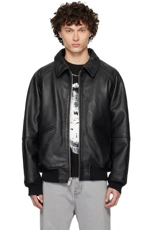 1017 ALYX 9SM Black Varsity Leather Jacket