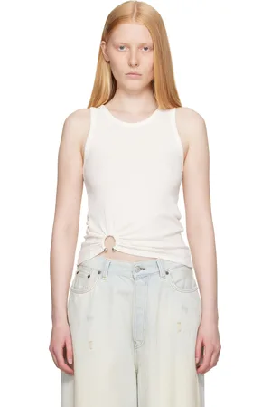 Paco rabanne Off-White Signature Piercing Tank Top