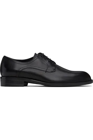 HUGO BOSS Black Leather Double Stitching Derbys