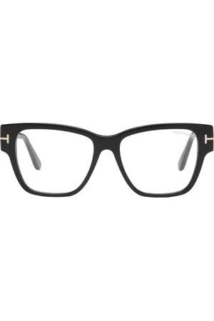 Tom Ford Black Blue Block Square Shape Glasses