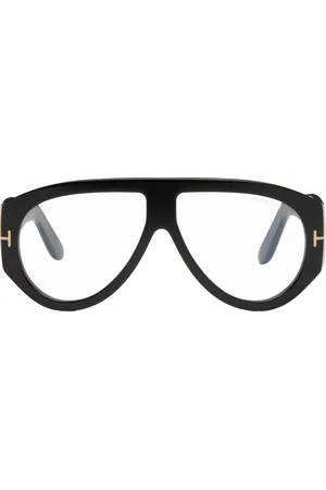Tom Ford Black Bronson Pilot Blue Block Glasses