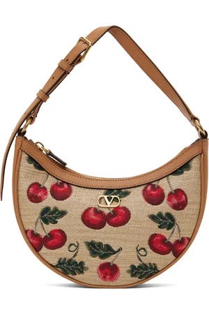 VALENTINO GARAVANI Tan VLogo Signature Mini Cherryfic Bag