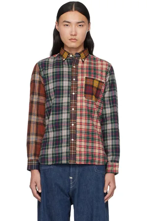 Beams Multicolor B.D. Check Panel Shirt