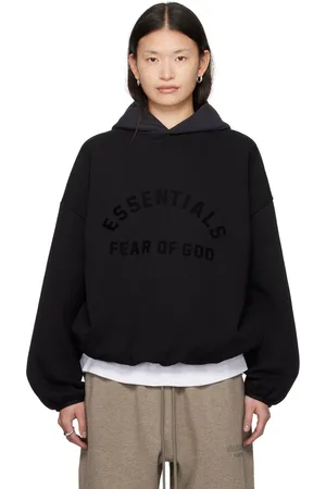 FEAR OF GOD Black Bonded Hoodie
