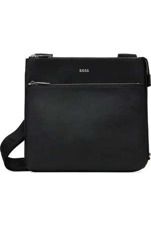 HUGO BOSS Black Saffiano Leather Bag