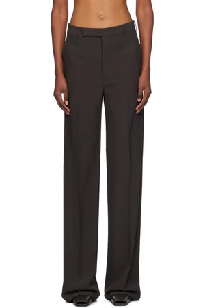 Rick Owens Gray Porterville Heavy Cady Dietrich Trousers