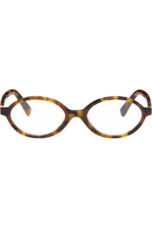 Miu Miu Tortoiseshell Oval Glasses