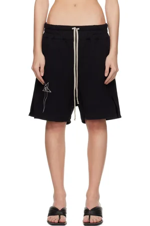 Rick Owens Black Champion Edition French Terry Shorts