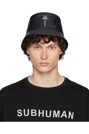 Rick Owens Black Champion Edition Gilligan Bucket Hat