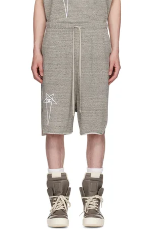Rick Owens Gray Champion Edition Beveled Pods Shorts