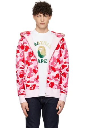 BAPE Pink ABC Camo Tiger Full Zip Hoodie