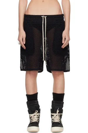 Rick Owens Black Champion Edition Mesh Shorts