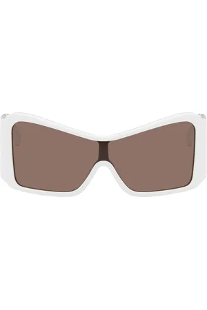 Vaquera White Shield Sunglasses