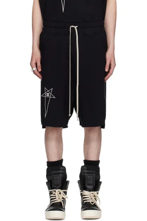 Rick Owens Black Champion Edition Beveled Pods Shorts