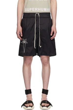 Rick Owens Black Champion Edition Taffeta Shorts