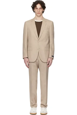 HUGO BOSS Beige BECKHAM Edition Virgin Wool & Silk Suit