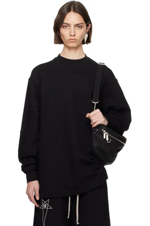 Rick Owens Black Champion Edition Girdered Sweatshirt