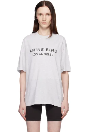 ANINE BING Gray Myers T-shirt