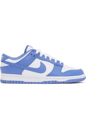 Nike Blue & White Dunk Low Retro Sneakers