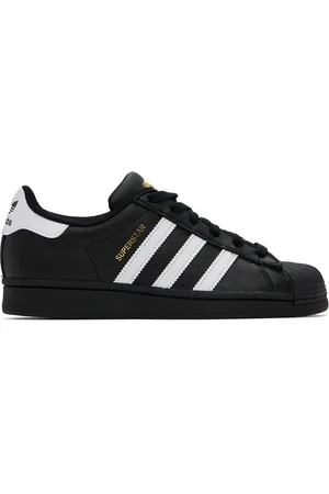 adidas Big Kids Black Superstar Sneakers