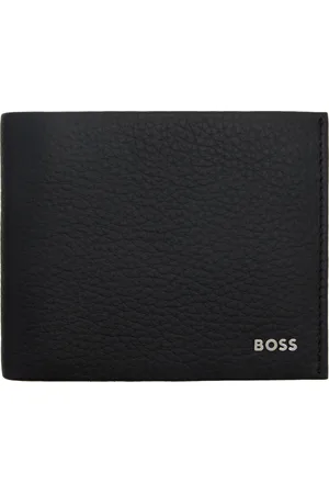 HUGO BOSS Black Folding Logo Lettering Wallet
