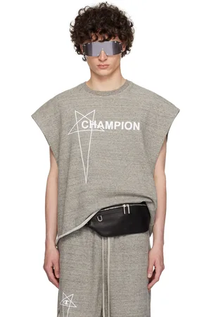 Rick Owens Gray Champion Edition Micro Tatlin Tank Top