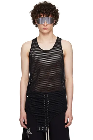 Rick Owens Black Champion Edition Basketball Tank Top