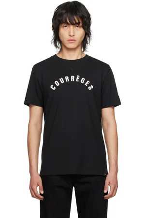 Asymmetric ファッション Courreges mini t-shirt black